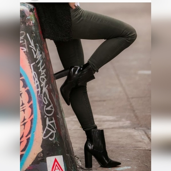 Pour La Victoire Shoes - Pour‎ La Victoire Chocolate Brown Patent Leather Boots Minimalist Western Cowboy
